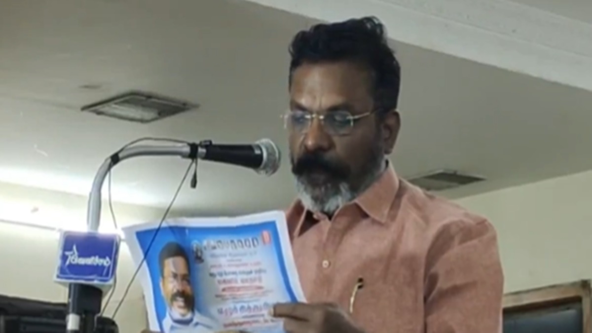 An old video of Thirumavalavan talking about sharing in the power of government has gone viral