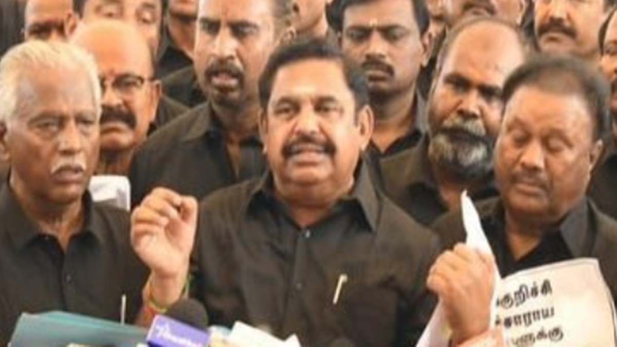 Edappadi Palaniswami has strongly condemned the incident of intimidation of a woman journalist in Tamil Nadu