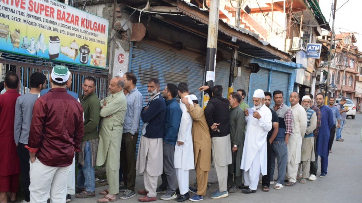 The first phase of polling in 24 constituencies in Jammu and Kashmir began today