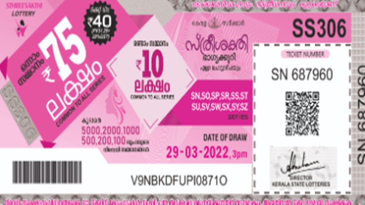 Kerala Lottery Sthree Sakthi SS-437 Result for October 8 2024