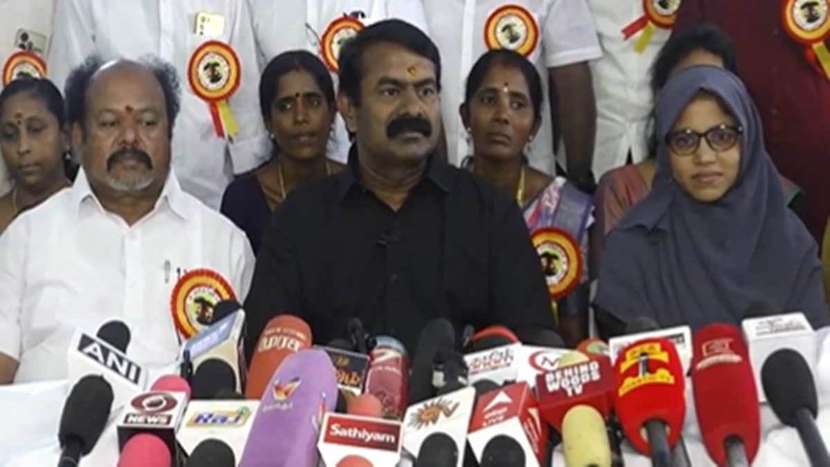 Seeman said he will not contest the 2026 Assembly elections on the Mike symbol