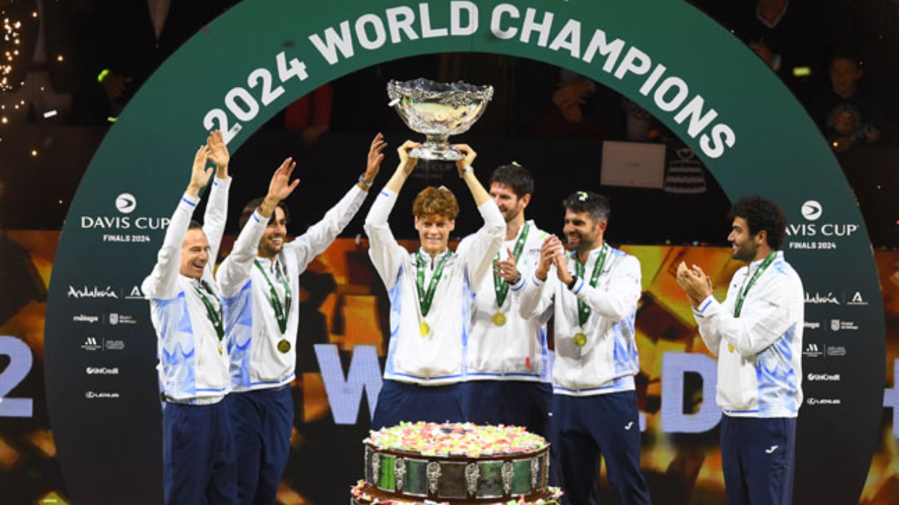 davis cup tennis italy beats netherlands