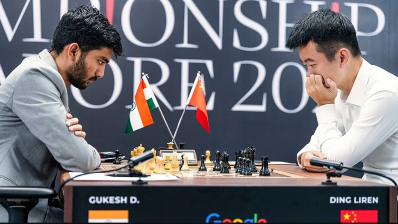 world chess championship Gukesh beats liren in 11th round