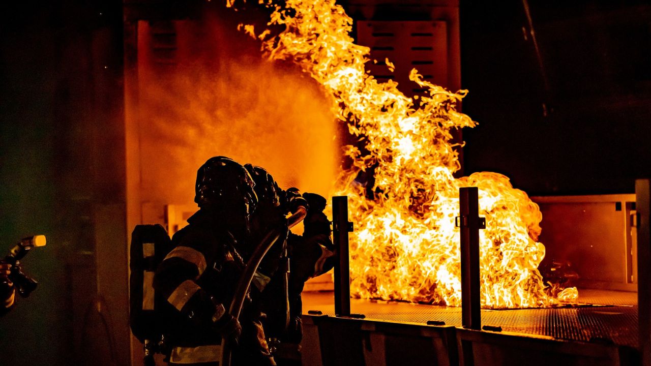 Fire breaks out at a theater in Delhi