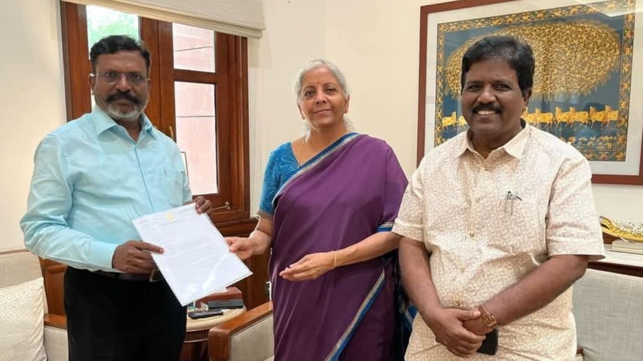 VCK MP Thol Thirumavalavan met Union Finance Minister Nirmala Sitharaman