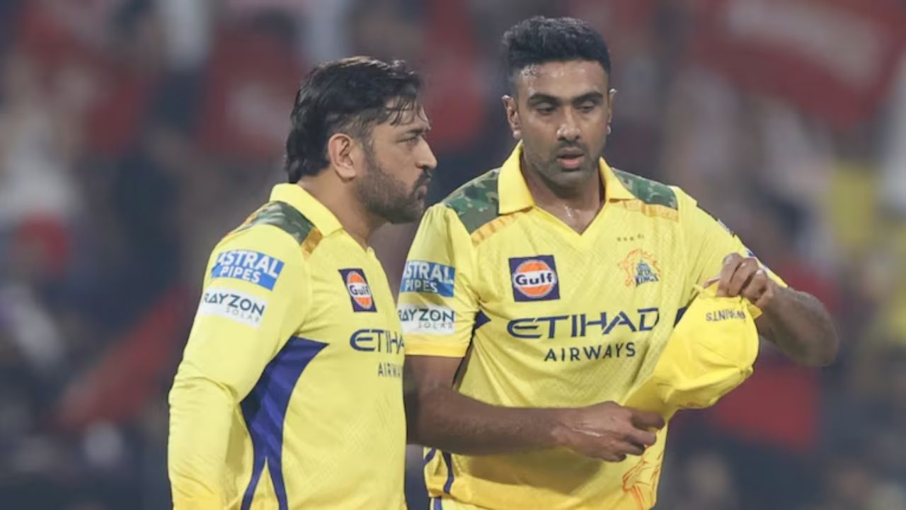 Dhoni explains why Ashwin was dropped from the match against Lucknow Super Giants
