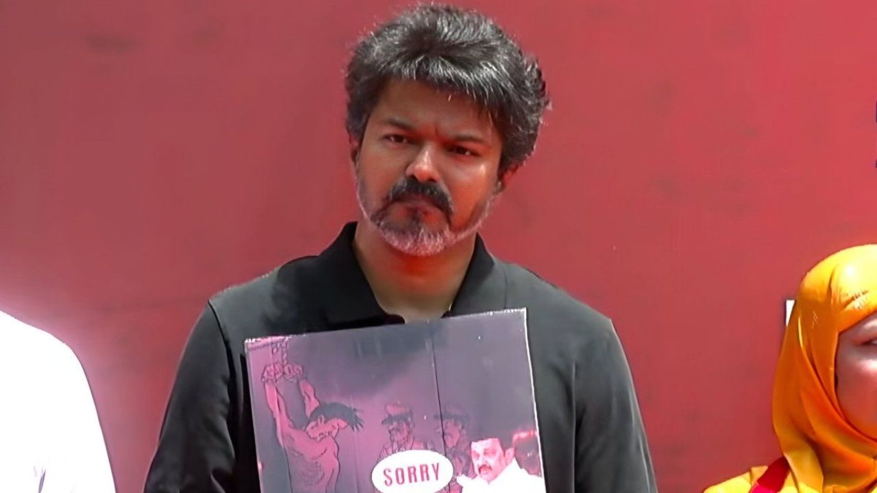 TVK protest against