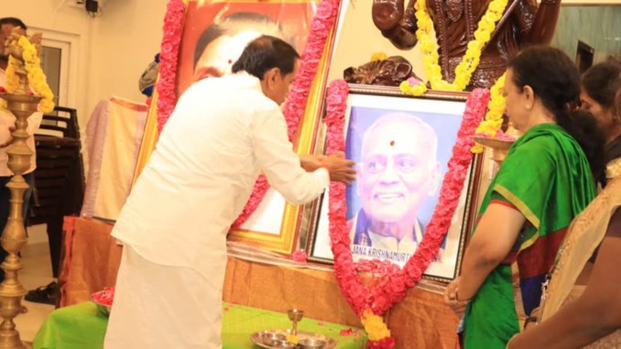 H Raja pays tribute to BJP pioneer Jana Krishnamurthy