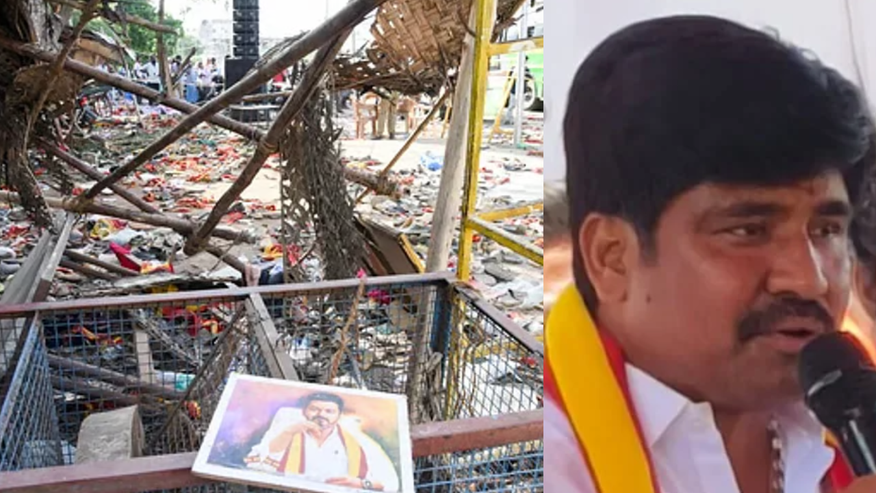 TVK executive Mathiyazhagan arrested in Karur rally stampede case