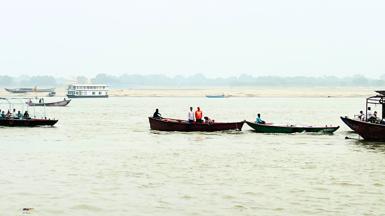 The drying Ganga river: