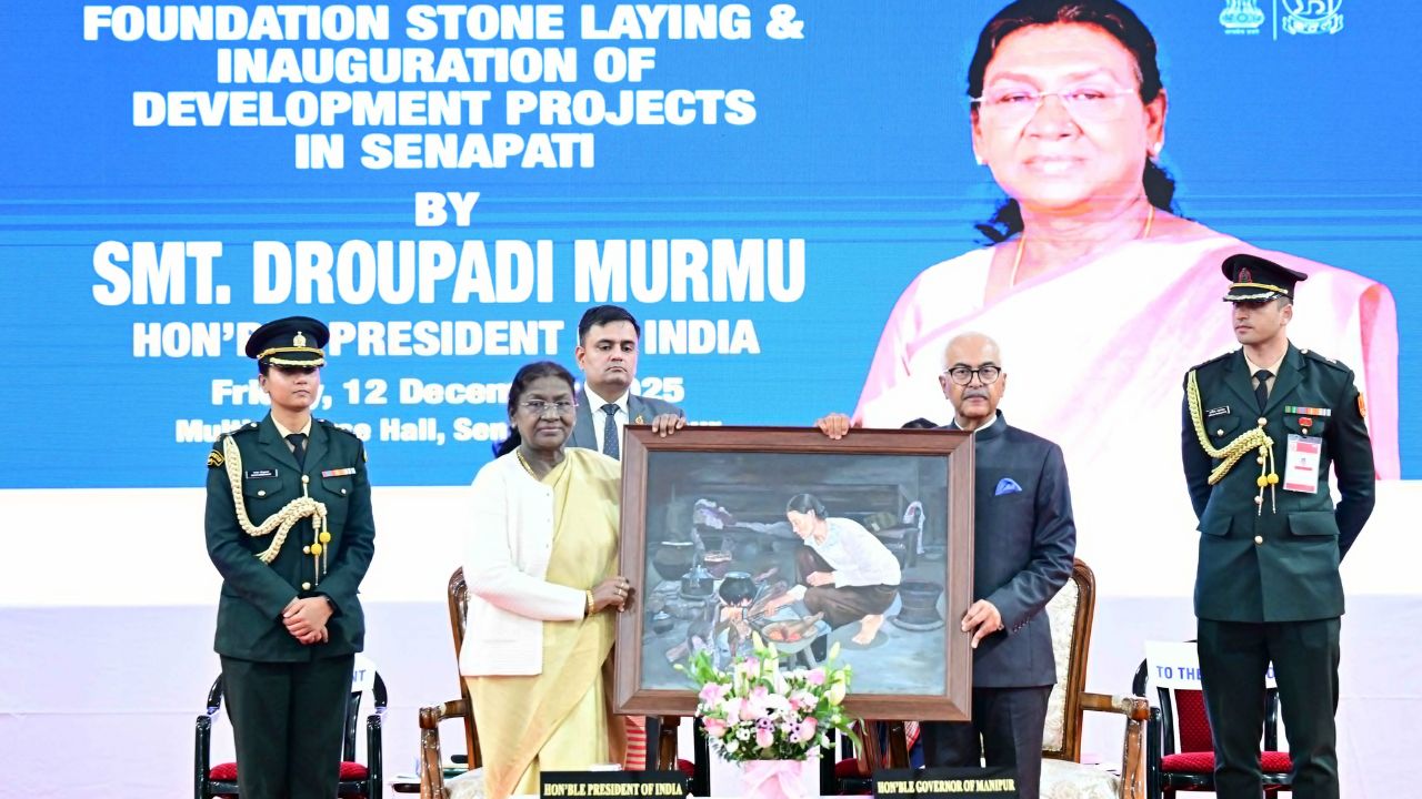 President Droupadi Murmu Manipur visit 2025