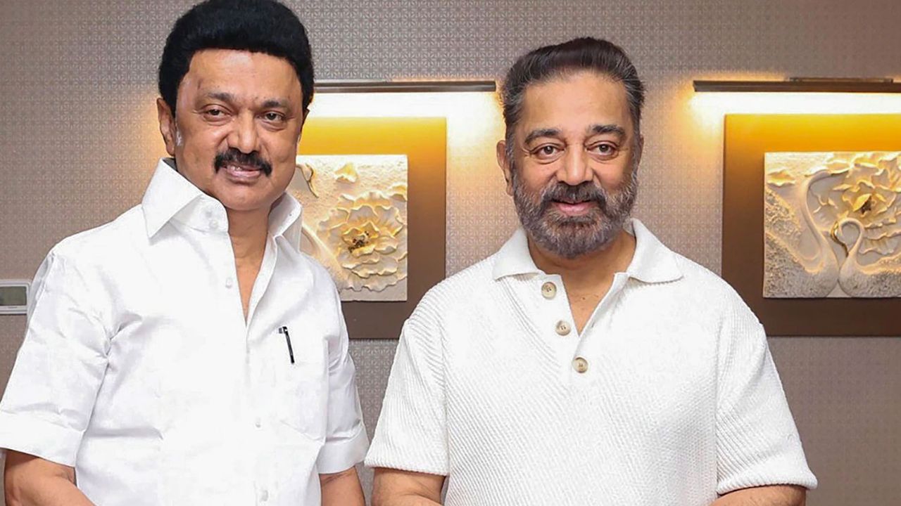 மு.க ஸ்டாலின் உடன் கமல்ஹாசன்