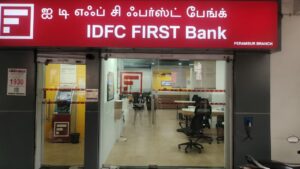 IDFC First Bank down