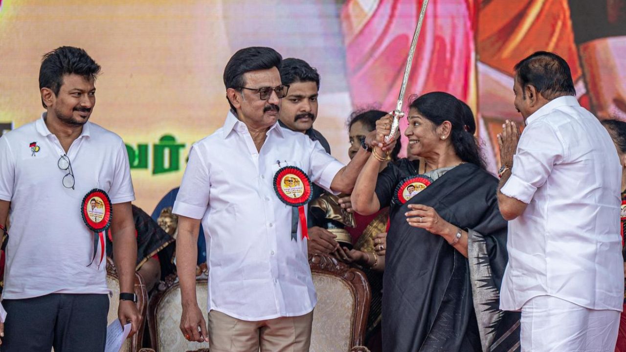 MK Stalin is the Iron Man of Tamil Nadu says Kanimozhi MP