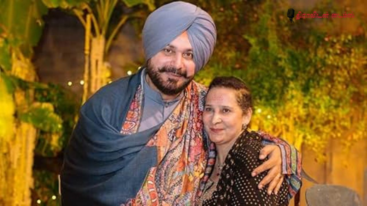 மனைவியுடன் நவஜோத் சிங் சித்து
