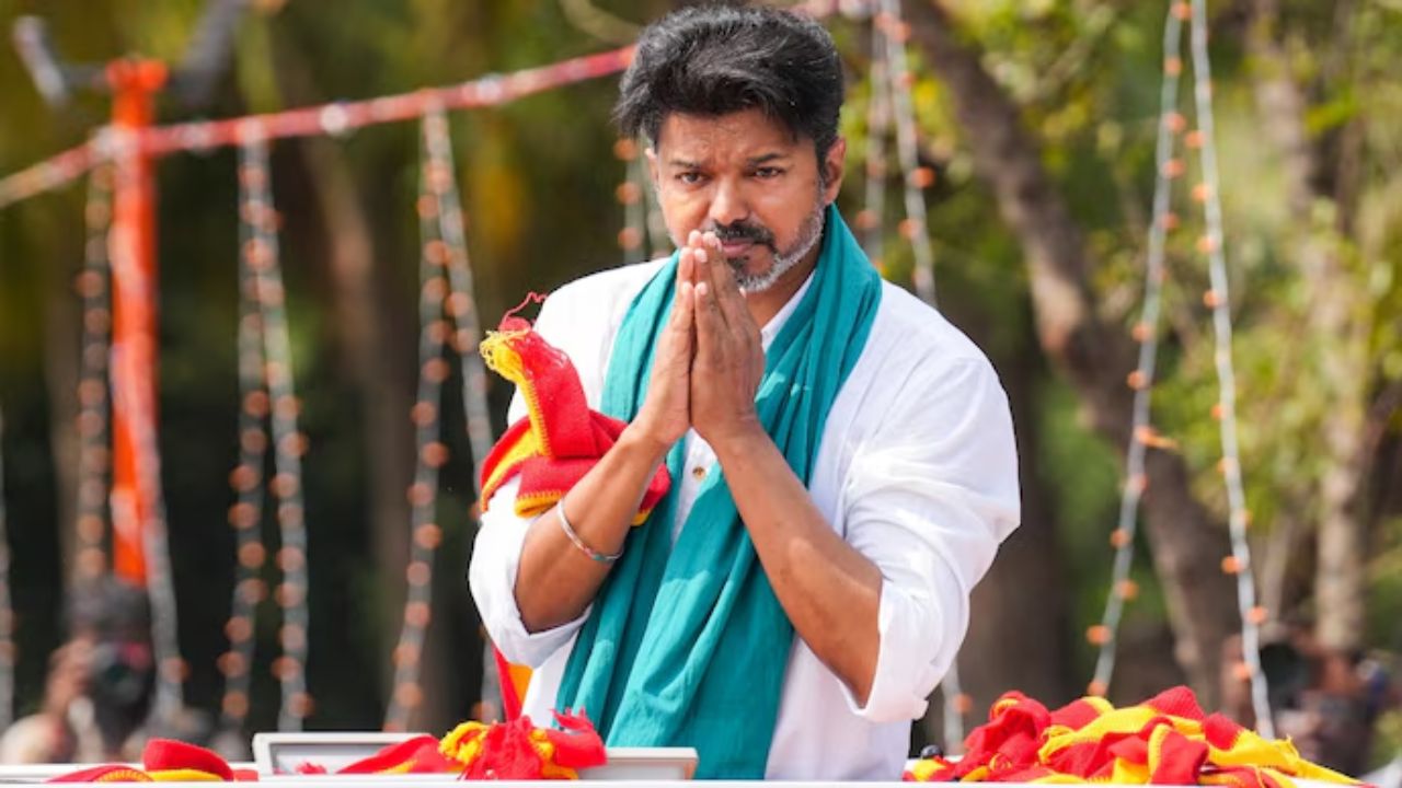 நடிகரும் தமிழக வெற்றிக் கழக தலைவர் விஜய்