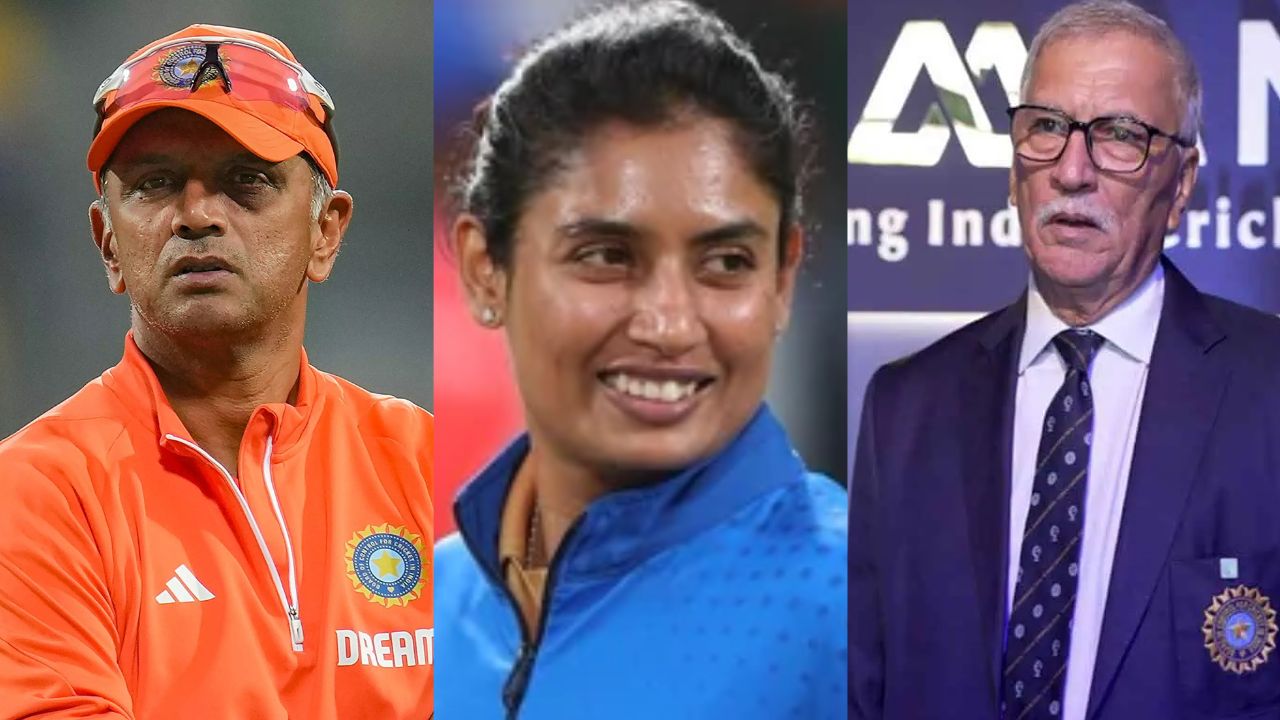 ராகுல் டிராவிட், மிதாலி ராஜ், ரோஜர் பின்னி
