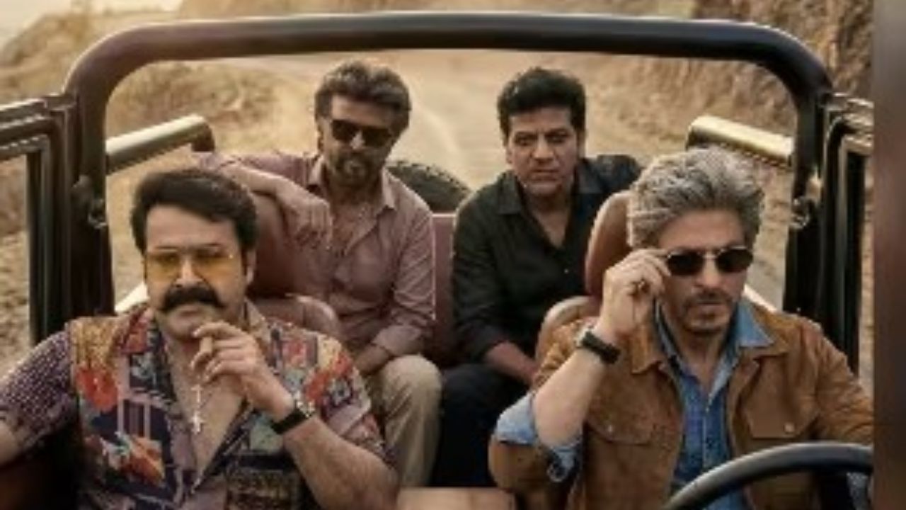 ரஜினிகாந்த் உடன் ஷாருக்கான்
