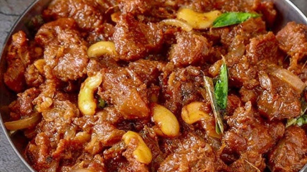 முந்திரி மட்டன் வருவல்