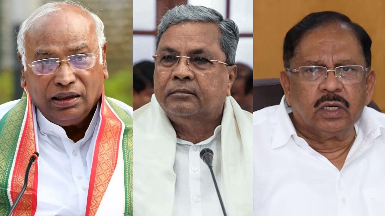 மல்லிகாஜுன் கார்கே, சித்த ராமையா, பரமேஸ்வர்