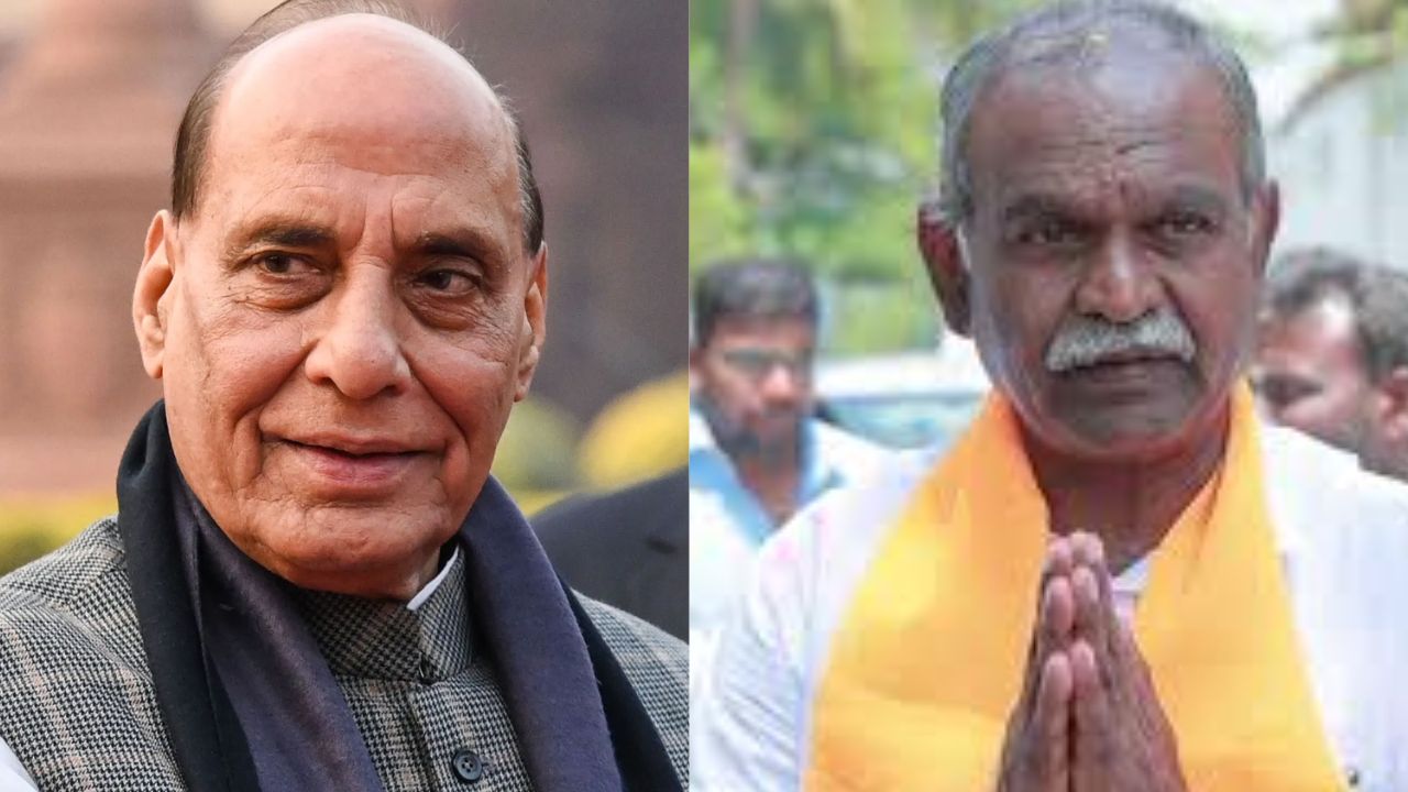 ராஜ்நாத் சிங், எஸ்.பி பாலகிருஷ்ணன்
