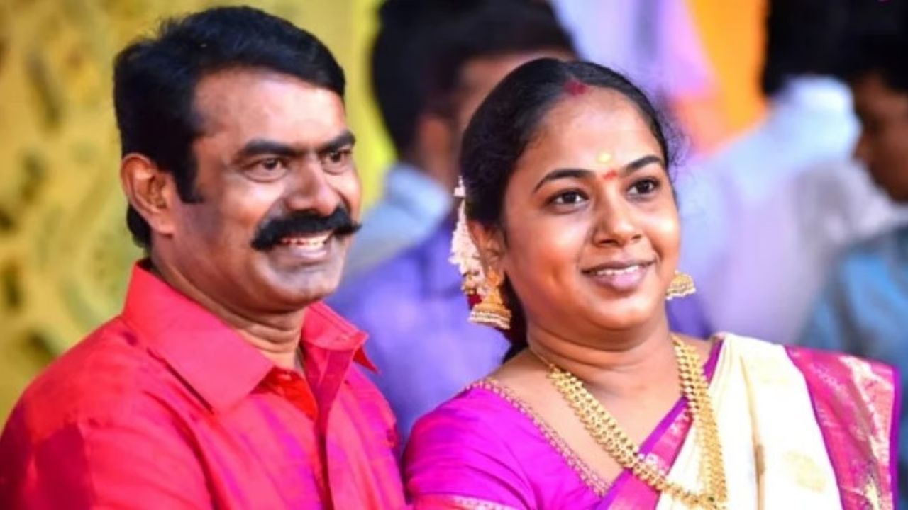 சீமான்- கயல்விழி தம்பதி
