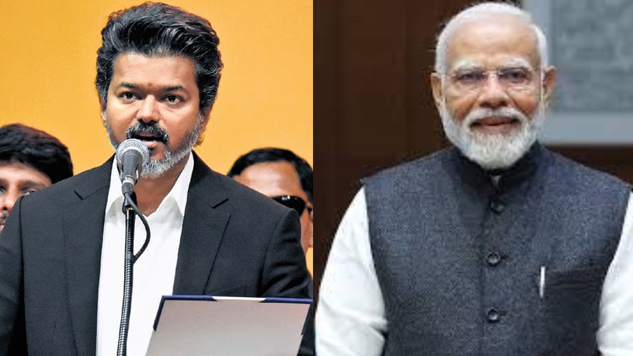 முதலமைச்சர் விஜய், பிரதமர் நரேந்திர மோடி 