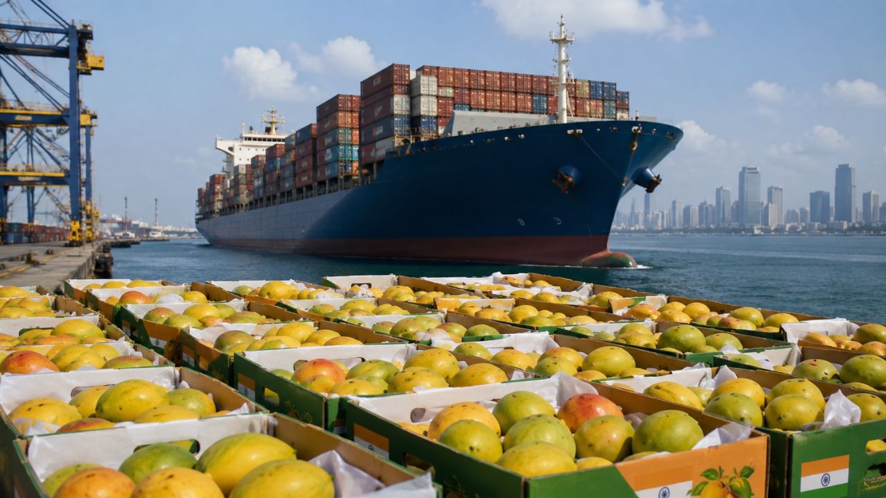 Sea Route for Indian Mangoes