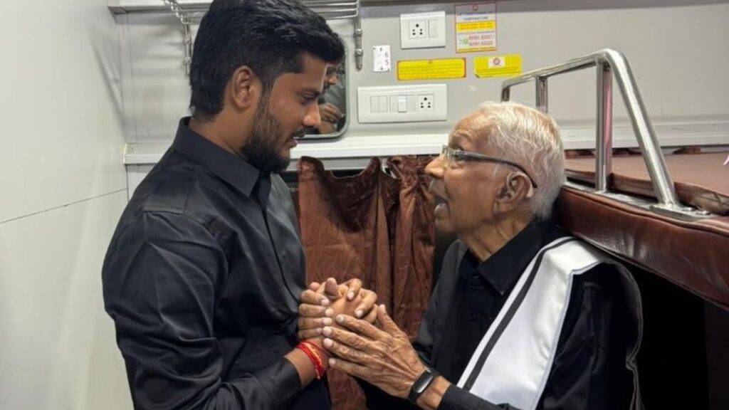 Minister Ramesh Meets K. Veeramani