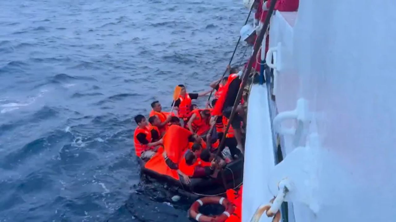 Cargo Ship Sinks
