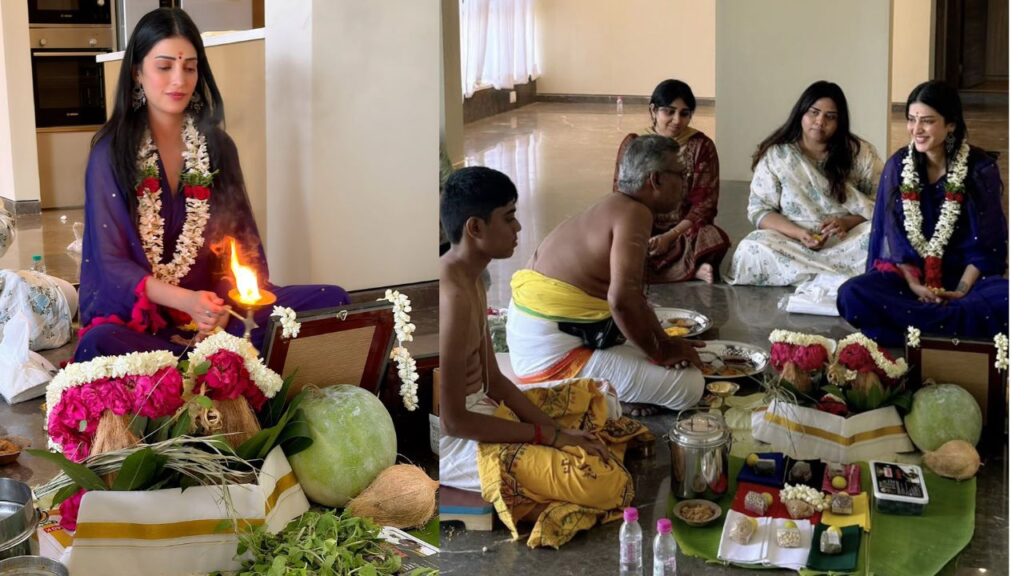 Shruti moves into new home