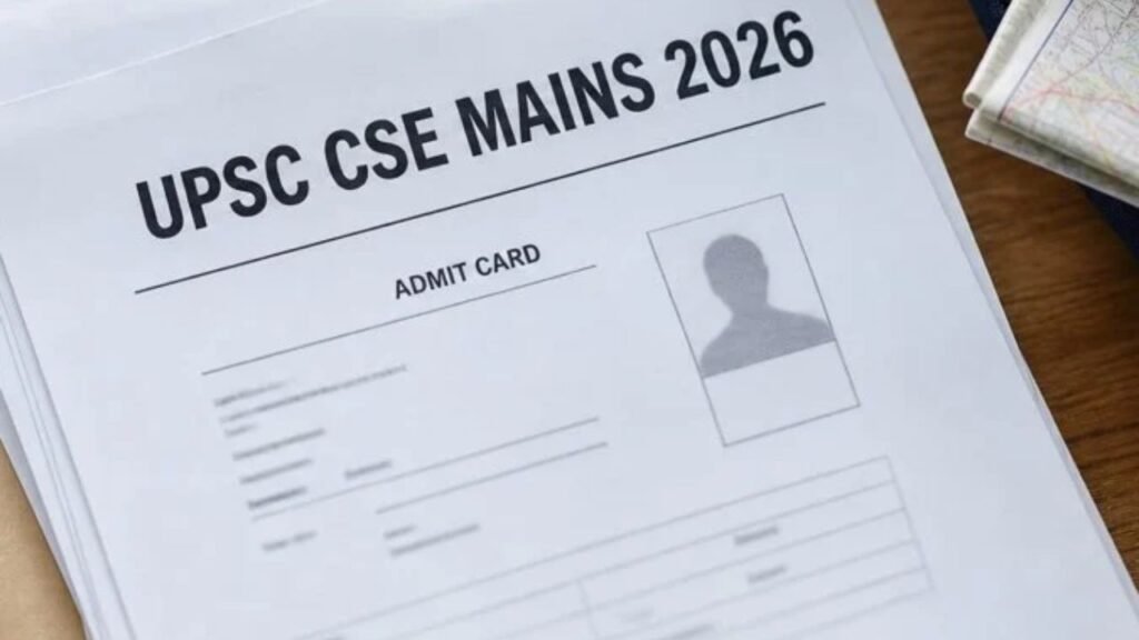 UPSC CSE Mains Admit Card 2026
