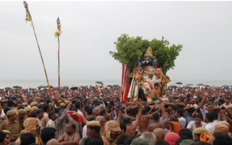 10 Lakh People Visit Mahisha Surasamkara at Kulasekarapatnam Beach