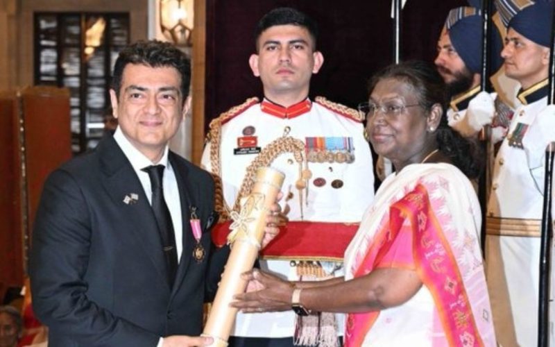 Actor Ajith Kumar awarded Padma Bhushan