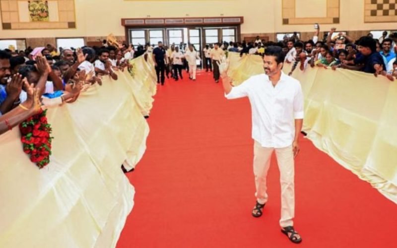 Actor Vijays TVK Partys second year inauguration