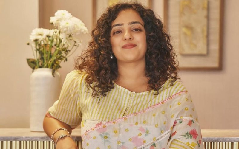 Actress Nithya Menon lip lock