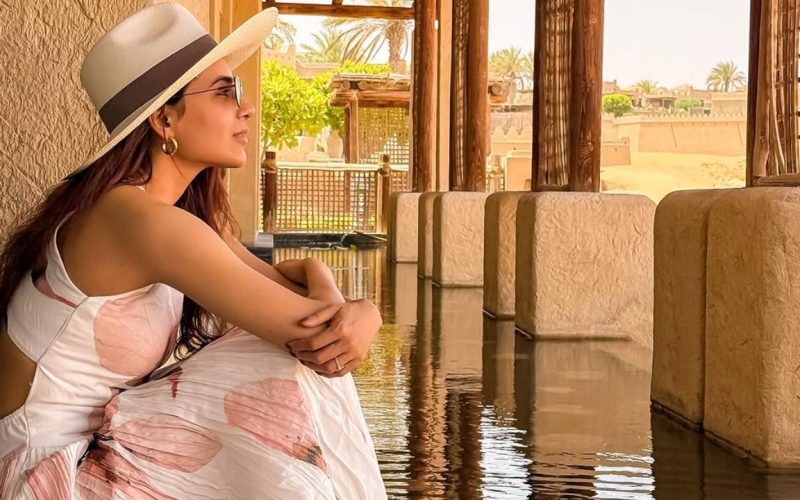 Actress Samantha Ruth Prabhu shared a pictures from her stay at the Anantara Qasr Al Sarab