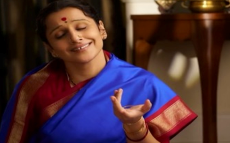 Actress Vidya Balan looks like India's nightingale MS Subbuletchumi