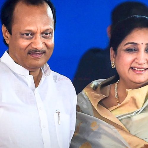 அஜித் பவார் மனைவி  சுனேத்ரா பவார் 