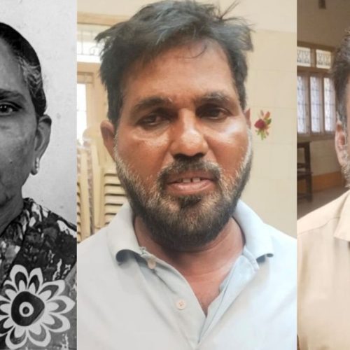 கொலை செய்யப்பட்ட மூதாட்டி பொன்னம்மாள், கொலையாளிகள் பழனி, துளசிதாஸ்