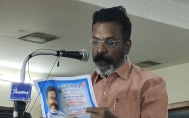 An old video of Thirumavalavan talking about sharing in the power of government has gone viral