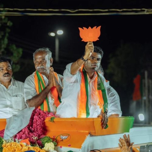 திசையன்விளையில் அண்ணாமலை
