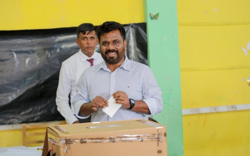 Anurakumara Dissanayake is leading in the Sri Lankan presidential election