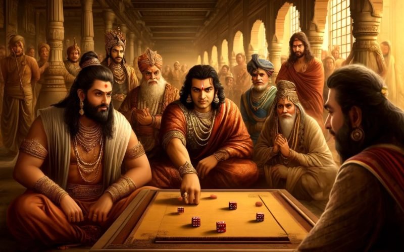 Arjuna lost his bow in gambling