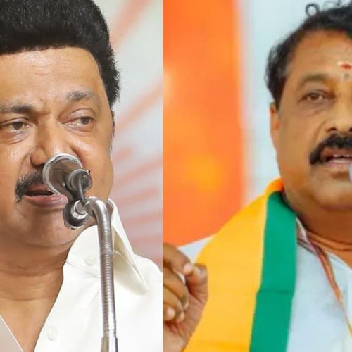  தமிழக முதலமைச்சர் மு.க ஸ்டாலின்,  பாஜக மாநில தலைவர் நயினார் நாகேந்திரன்
