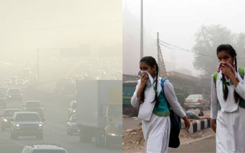 Polluted air