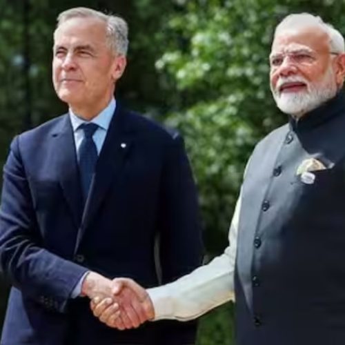 நரேந்திர மோடியுடன் மார்க் கார்னே