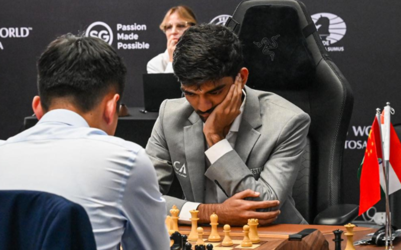 world chess championship 2024 gukesh draws in 2nd round