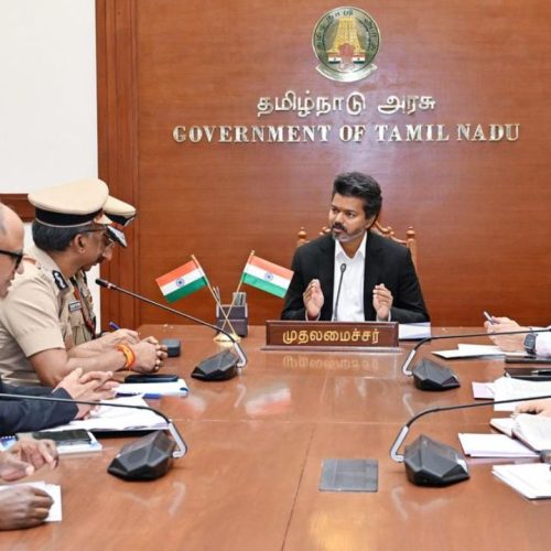 முதலமைச்சர் விஜய் ஆலோசனை 