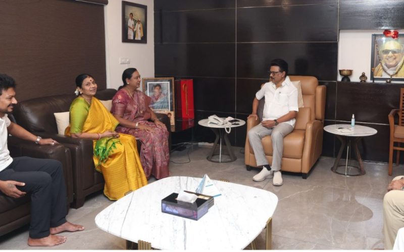 Premalatha Vijayakanth meets Chief Minister MK Stalin